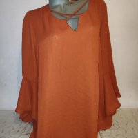 Елегантна блуза-туника р-р ХЛ, снимка 1 - Туники - 42503986