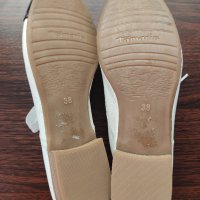 Дамски пролетни обувки Tamaris White Oxford от естествена кожа, снимка 6 - Дамски ежедневни обувки - 34764713