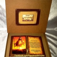 Подарък за Кръстници- Състарена книга с икона/ снимка и поздрав по желание, снимка 11 - Подаръци за кръщене - 40266150