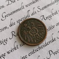 Райх монета - Германия - 2 пфенига | 1915г.; серия A, снимка 2 - Нумизматика и бонистика - 41568083