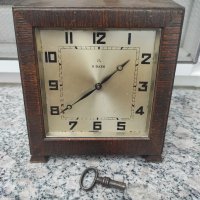 Стар Немски Каминен Часовник Хамбург Американ, снимка 1 - Антикварни и старинни предмети - 40951750
