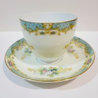 Японска порцеланова чаша с чинийка „Noritake“., снимка 3 - Колекции - 44252001