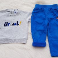 Ватиран пантолан и блуза за бебе - 6 месеца, снимка 8 - Панталони и долнища за бебе - 34846616