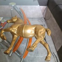 масивен бронзов кон, снимка 6 - Антикварни и старинни предмети - 41624301