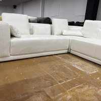 Бял кожен ъглов диван "Odyssey" - естествена кожа, снимка 2 - Дивани и мека мебел - 39944562