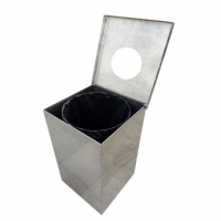 Кош за отпадъци INOX, снимка 2 - Градински мебели, декорация  - 36408709