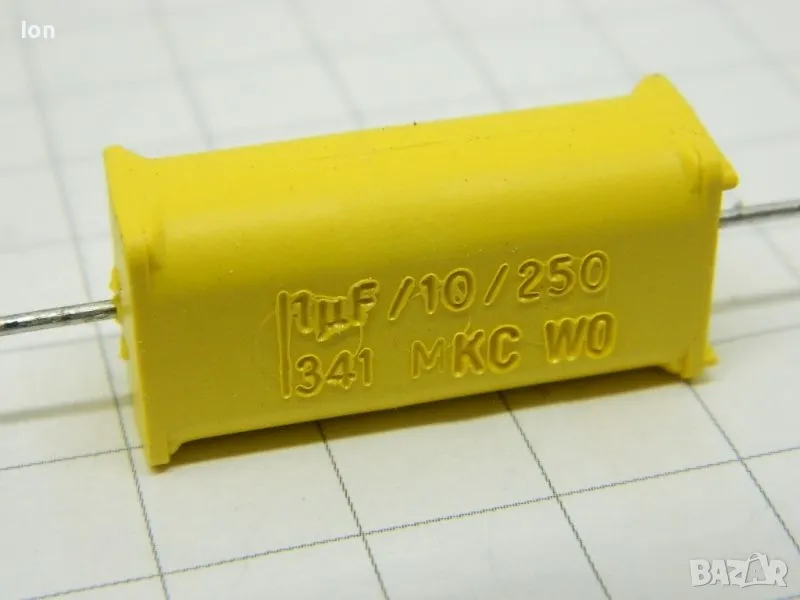 1uF/250V MKC Philips vintage capacitors for audio, снимка 1