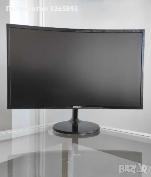 Монитор-SAMSUNG 24" C24F390FHU,LED, снимка 1
