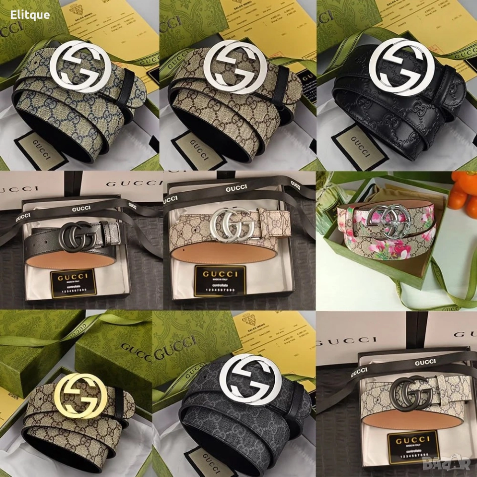 колани от естествена кожа в кутия Gucci , снимка 1