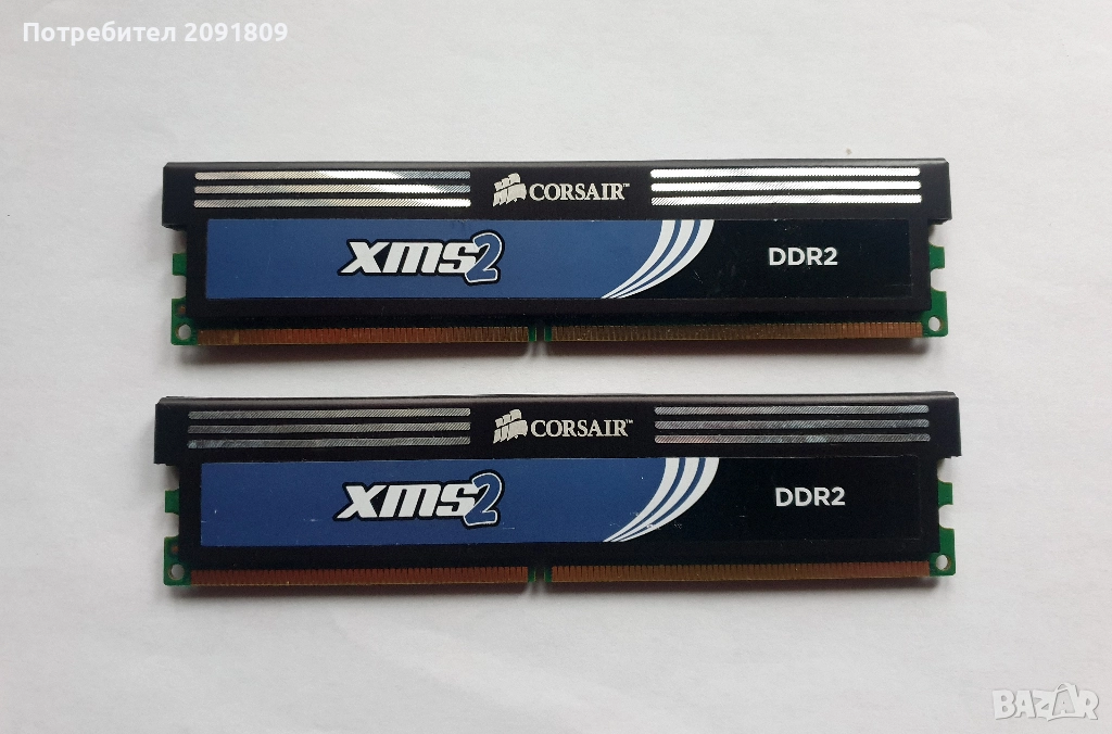 RAM DDR2 Corsair XMS2 4GB(2x2GB) 800MHz, снимка 1