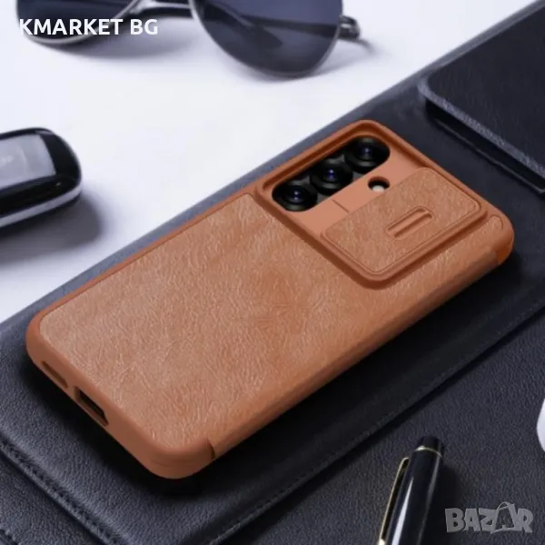 Samsung Galaxy S25+ 5G NILLKIN Wallet/ PU + TPU Кожен Калъф и Протектор, снимка 1