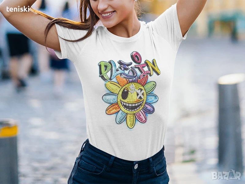 Тениски Philipp Plein принт Модели и размери, снимка 1