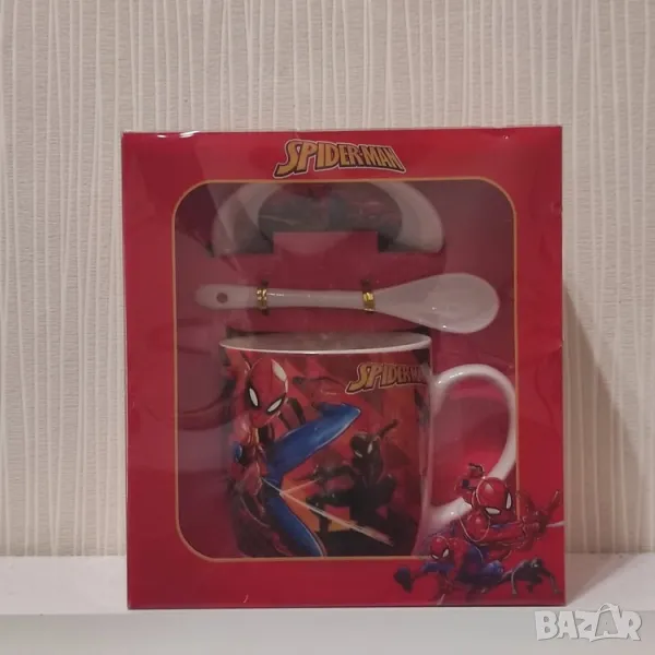  Детски комплект чаша,лъжичка и малка чинийка, снимка 1