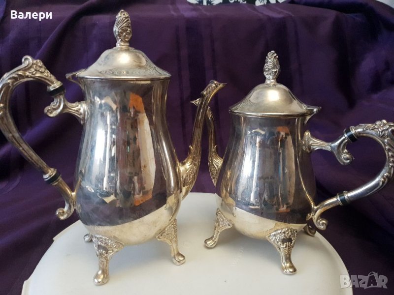 Сервиз За Кафе и Мляко 100 Посребрен Антика, снимка 1