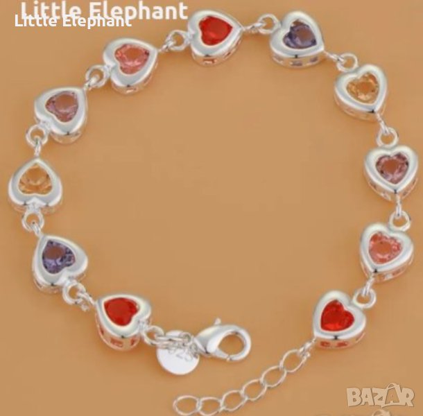 New trend дизайнерски модел гривна сърца,cloured,колекция Hearts"/нови, снимка 1