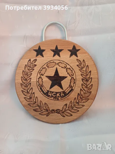 ЦСКА пирографирана дъска, снимка 1