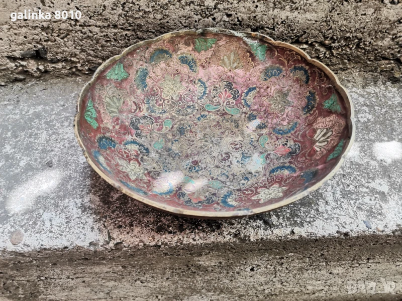 Стара бронзова фруктиера, снимка 1