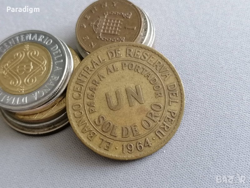 Монета - Перу - 1 сол | 1964г., снимка 1
