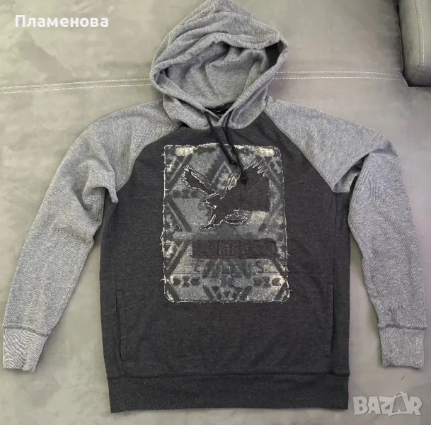 Мъжка блуза с дълъг ръкав и качулка American Eagle - M, снимка 1