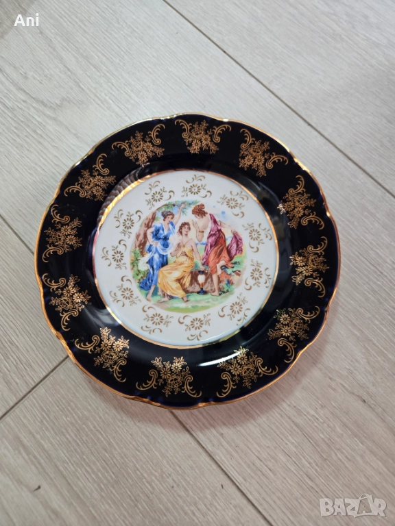 Чинии от ОРИГИНАЛЕН ЧЕШКИ КОБАЛТ, снимка 1