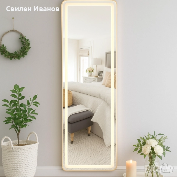 Луксозно огледало с LED рамка, снимка 1