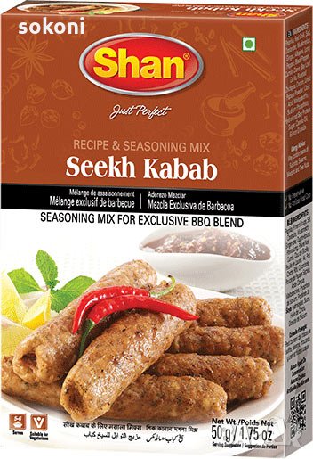 Shan Seekh Kebab BBQ Mix / Шан подправки за месо 50гр, снимка 1