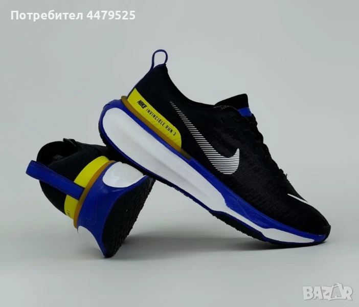 Нови мъжки маратонки Nike Zoom X Invincible Run Flyknit 3 Black Racer Blue, снимка 1