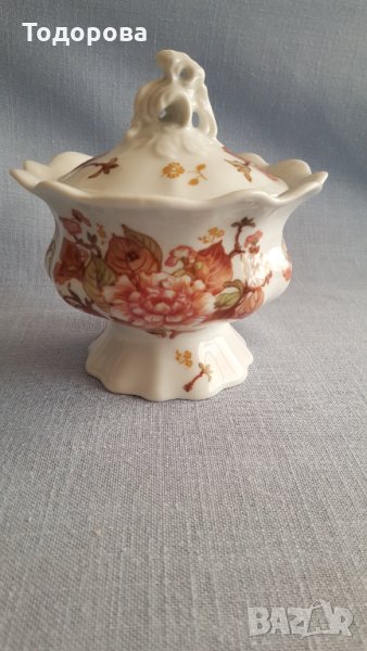 Порцеланов италиански съд за захар или бонбони, снимка 1