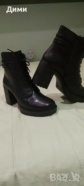 Елегантни боти от естествена кожа на Rieker, снимка 1