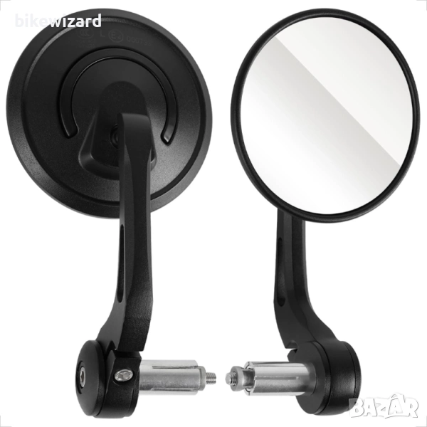 Evermotor алуминиеви огледала за мотор 7/8" 22 мм НОВИ, снимка 1