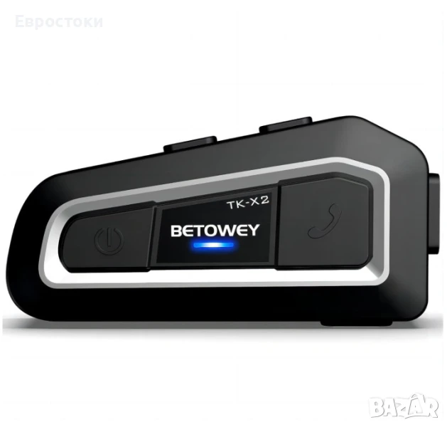 Мотоциклетна комуникационна система TK-X2, единична (1 слушалка), Bluetooth интерком за каска, 1000 , снимка 1