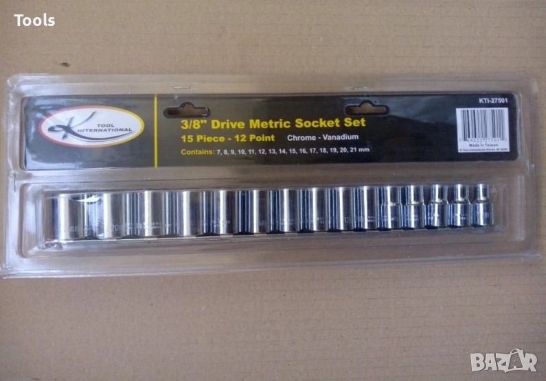 K TOOL INTERNATIONAL 15 БРОЯ 3/8 12СТЕННИ КАМЪНИ ВЛОЖКИ, снимка 1