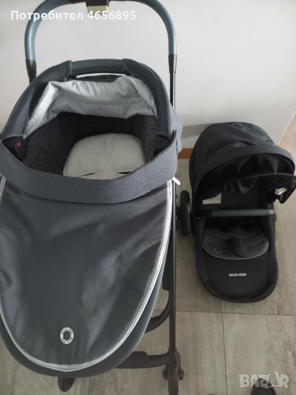 Продавам количка Maxi cosi 2в1 с подарък нов зимен чувал за количката, снимка 1