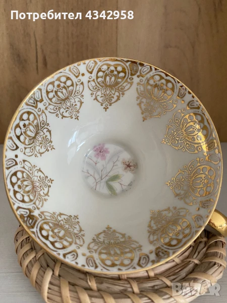 Oscar Shaller. 1950г. Порцеланова чаша., снимка 1