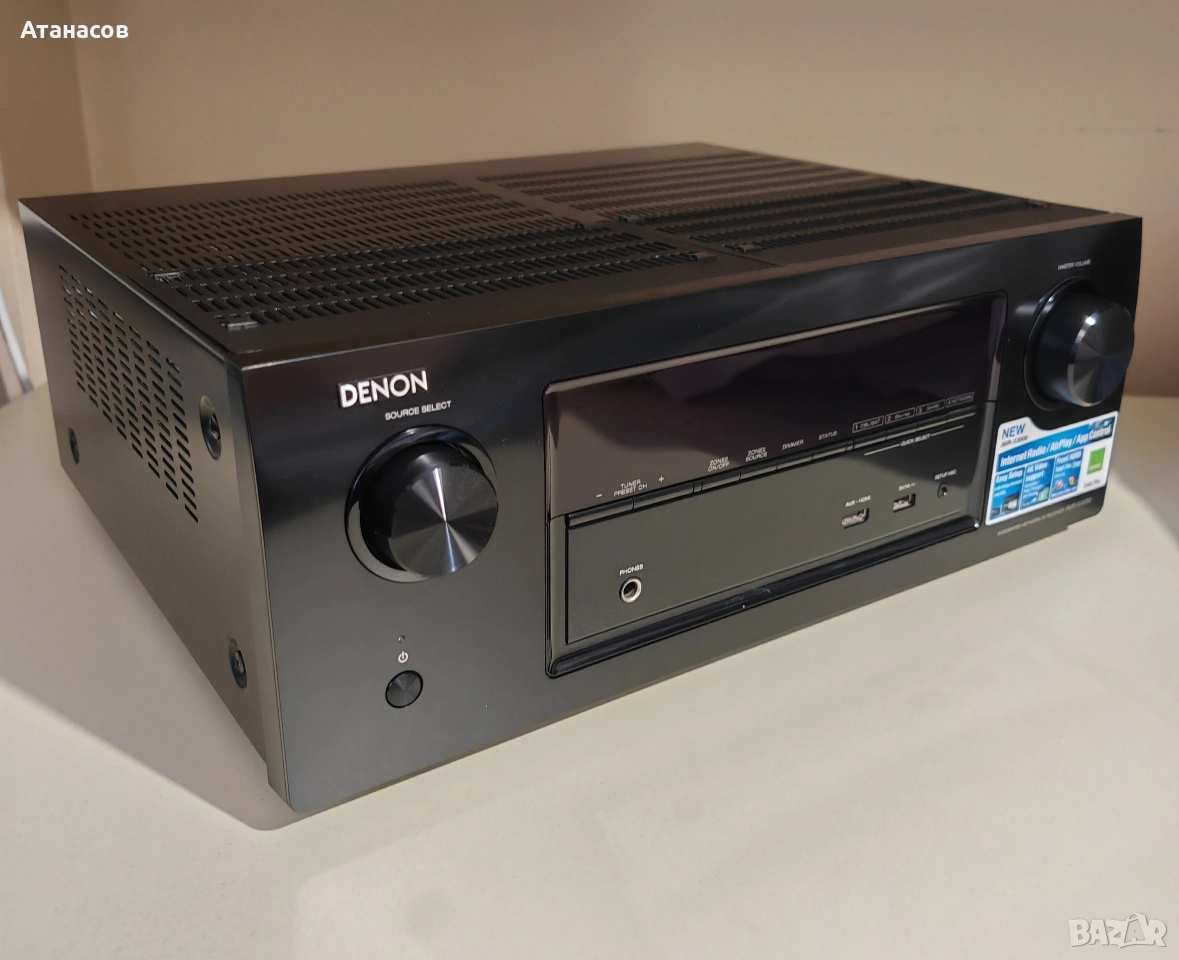 Denon AVR X 3000 HDMI USB Network 4K 7.2 Receiver усилвател за домашно кино , снимка 1
