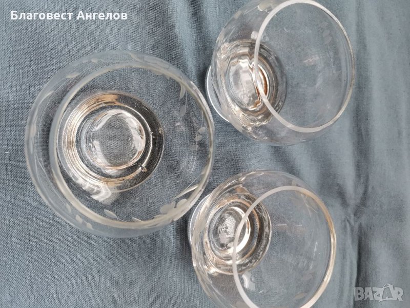 Стъклени чаши за ракия, снимка 1