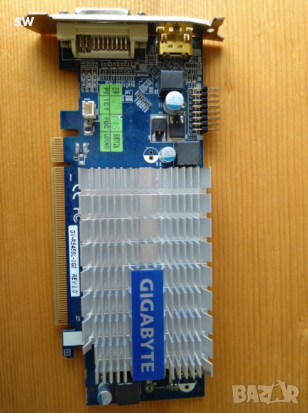 продавам видеокарта AMD Radeon HD 7350 1GB DDR3 GIGABYTE радиатор dvi-dl+hdmi, снимка 1