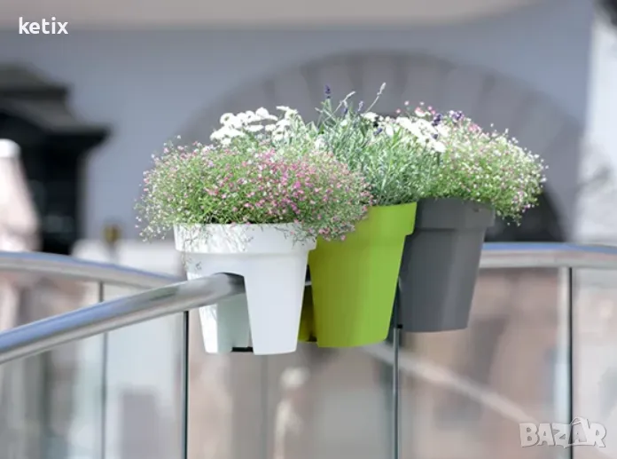 Саксия за цветя Lofly Railing, снимка 1