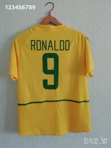 Бразилия Роналдо 2002 Nike оригинална тениска фланелка Brazil Ronaldo размер М , снимка 1