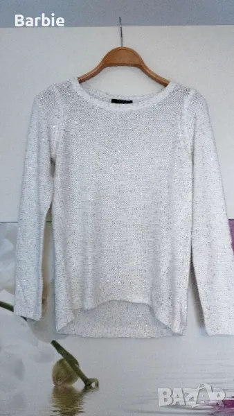 Дамско пуловерче с пайети, снимка 1