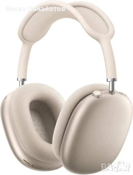 Безжични слушалки Apple AirPods Max Over-Ear-Starlight-50%, снимка 1