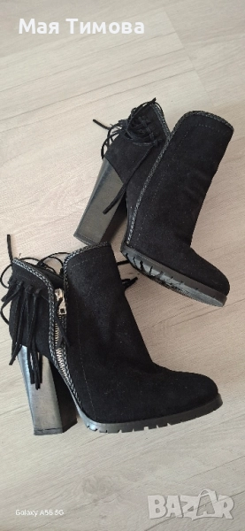 Дамски боти с ресни, снимка 1
