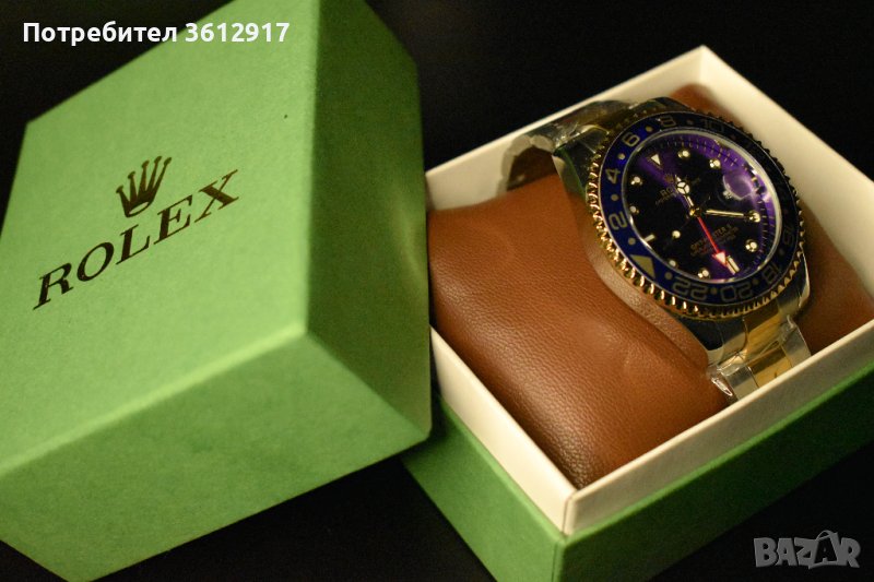 Rolex Oyster Perpetual Date GMT-Master II - Златно-Сребърен с Лилаво, снимка 1