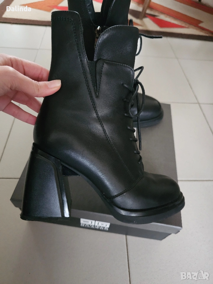 Дамски боти естествена кожа, снимка 1