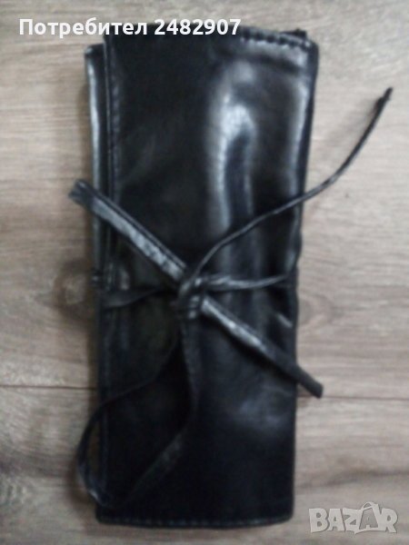 Кожен калъф за четки за грим, снимка 1