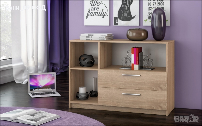 Комод с 2 чекмеджета и 3 рафта, снимка 1