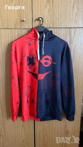 Черно-червена блуза , снимка 1