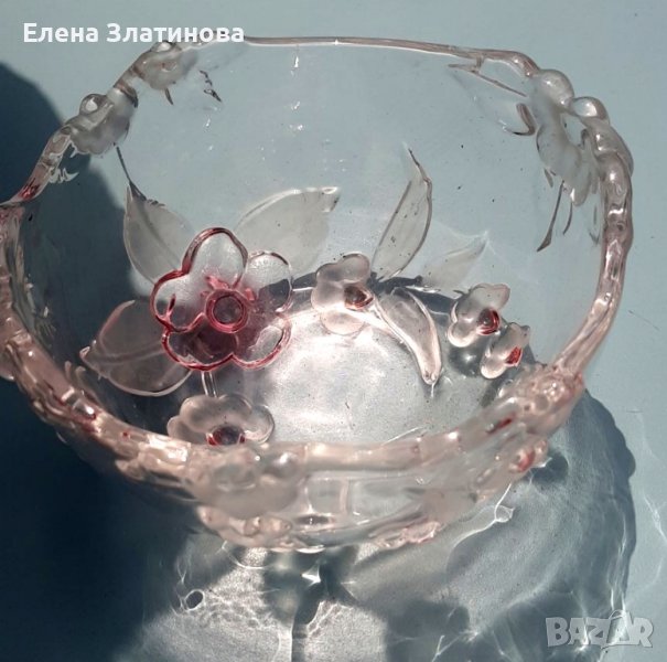 Кристална купа за ядки , снимка 1