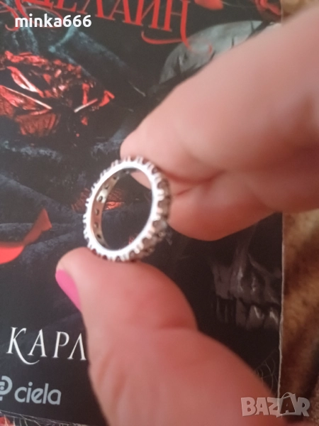 Сребърен пръстен 6-ца, снимка 1