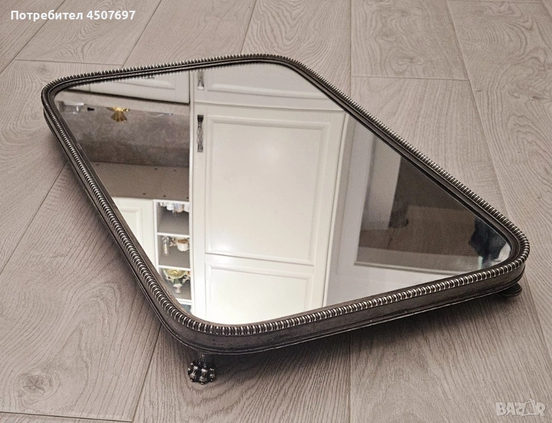 Посребрен Поднос 1880г., снимка 1